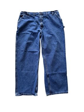 Carhartt B13 DPS Jeans Mens 46x30 Loose Fit Carpenter Workwear Blue Denim